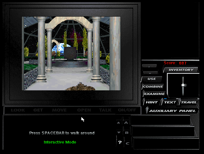 3D Temple Environment Screenshot